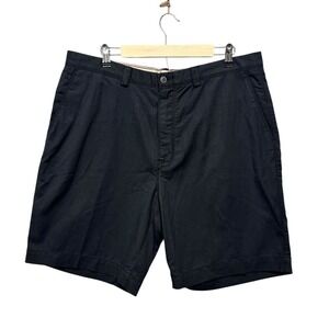 Tommy Bahama Shorts Men's Size‎ 38 Black Chino Comfort Preppy Dad Casual Tencel